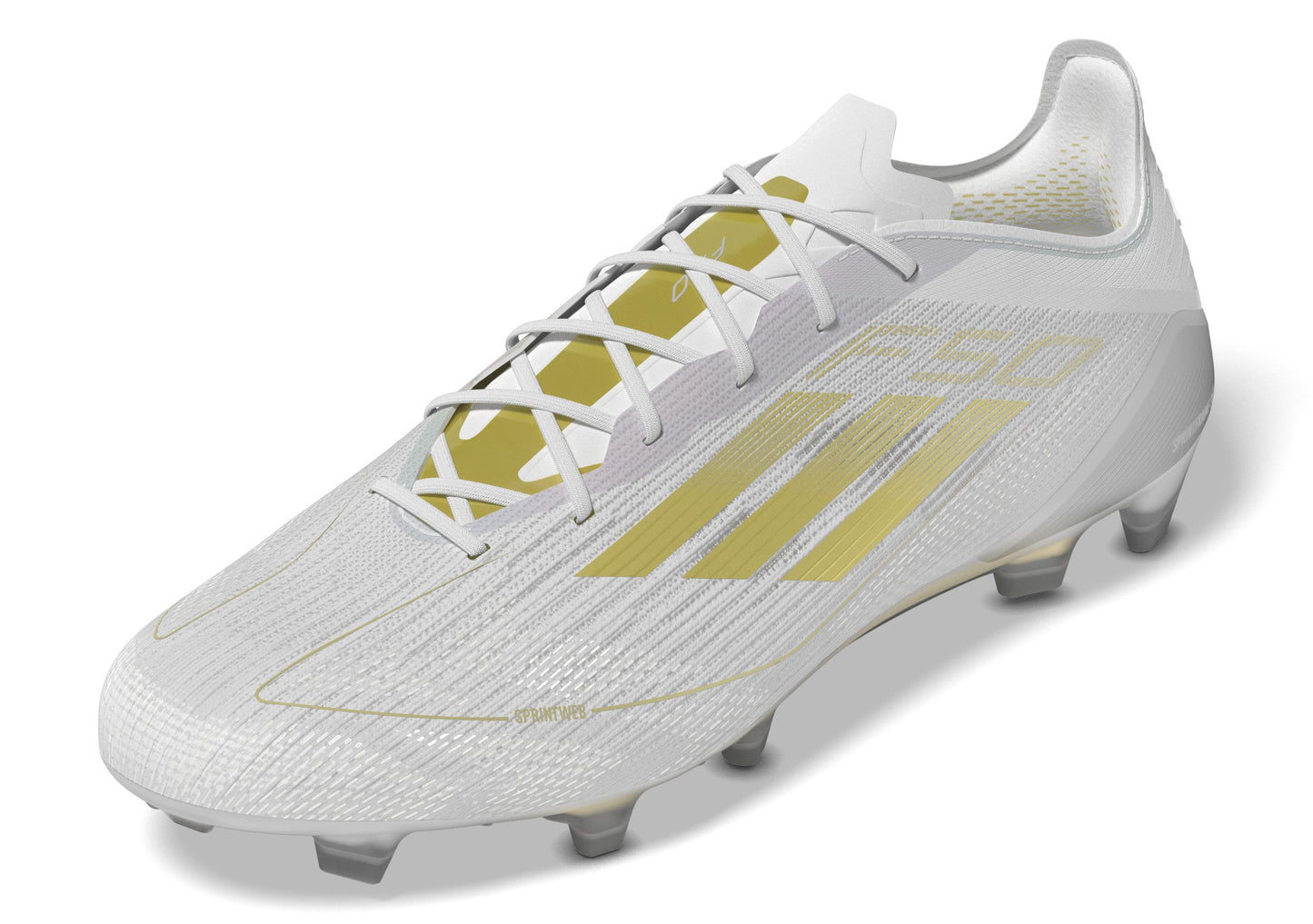 adidas F50 Elite FG- Cloud White / Gold Metallic / Cloud White