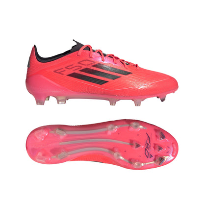 adidas F50 Elite FG Firm Ground Soccer Cleat  Turbo/ Aurora Black/ Platinum Metallic