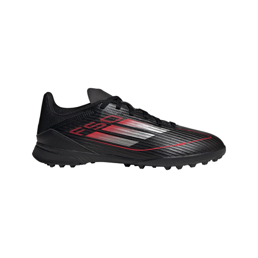 adidas F50 League TF Turf Junior - core black/iron met/lucid red