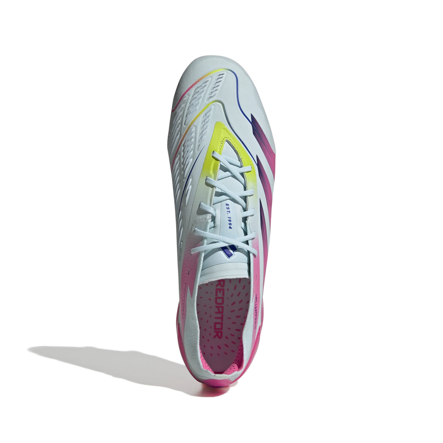 adidas Predator Elite FG Firm Ground Soccer Cleat - Almost Blue/ Lucid Pink/ Semi Solar Yellow (Copy)