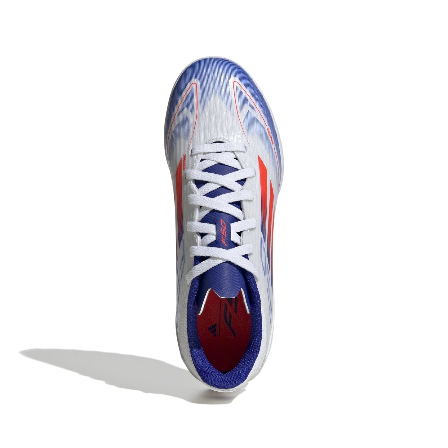 adidas F50 League TF J- Cloud White / Solar Red / Lucid Blue