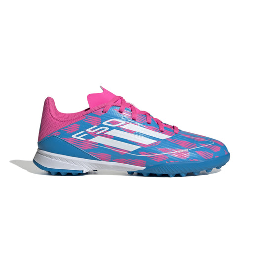 adidas F50 League TF Turf Shoes- SolBlue/ White/ Sopink