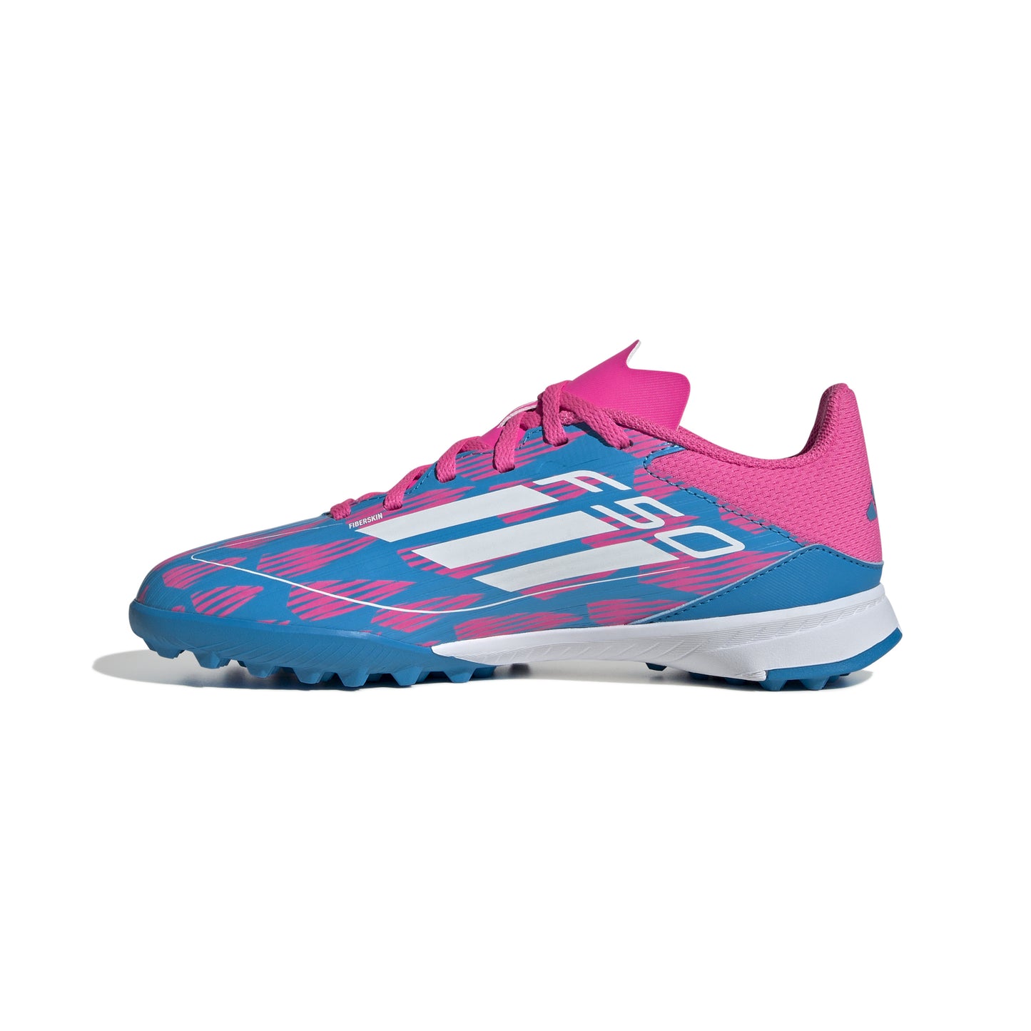 adidas F50 League TF Turf Shoes- SolBlue/ White/ Sopink