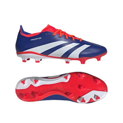 adidas Predator League FG Firm Ground Soccer Cleat - Lucid Blue / Cloud White / Solar Red