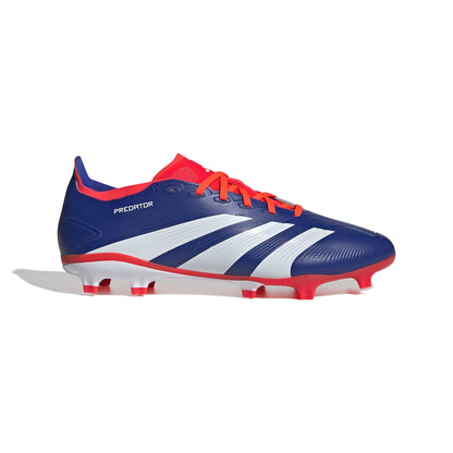 adidas Predator League FG Firm Ground Soccer Cleat - Lucid Blue / Cloud White / Solar Red