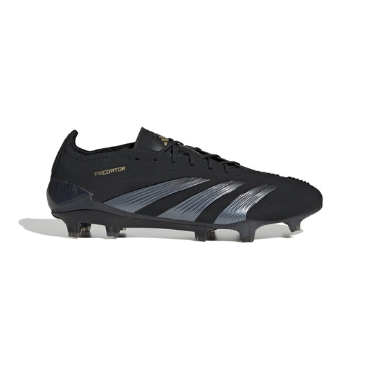 adidas Predator Elite FG Firm Ground Soccer Cleat - Core Black/Carbon/Gold Metallic