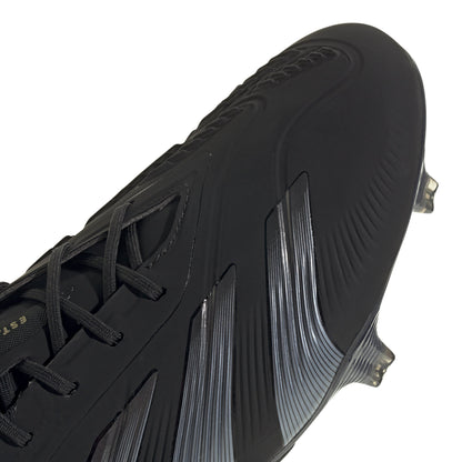 adidas Predator Elite FG Firm Ground Soccer Cleat - Core Black/Carbon/Gold Metallic
