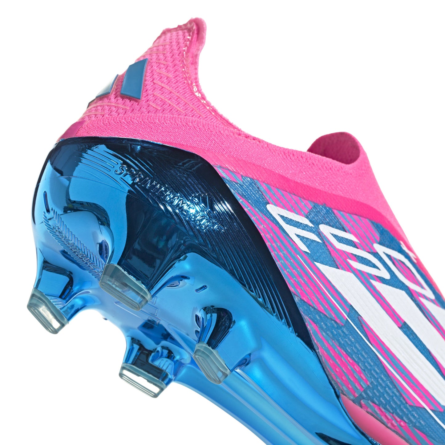 adidas F50 + FG Firm Ground Soccer Cleat  Solar Blue/ White/ Solar Pink