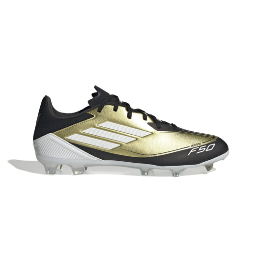 adidas F50 League FG/MG Messi-  Gold Metallic/Cloud Black/White