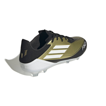 adidas F50 League FG/MG Messi-  Gold Metallic/Cloud Black/White