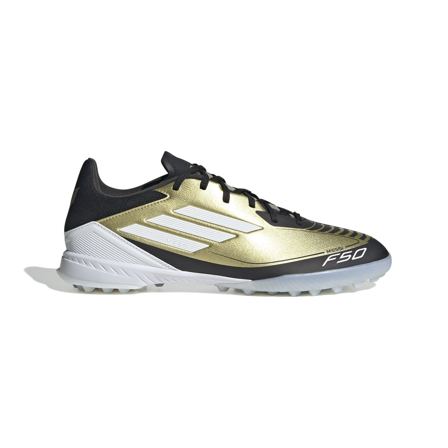 adidas F50 League TF Messi-Gold Metallic / Cloud White / Core Black