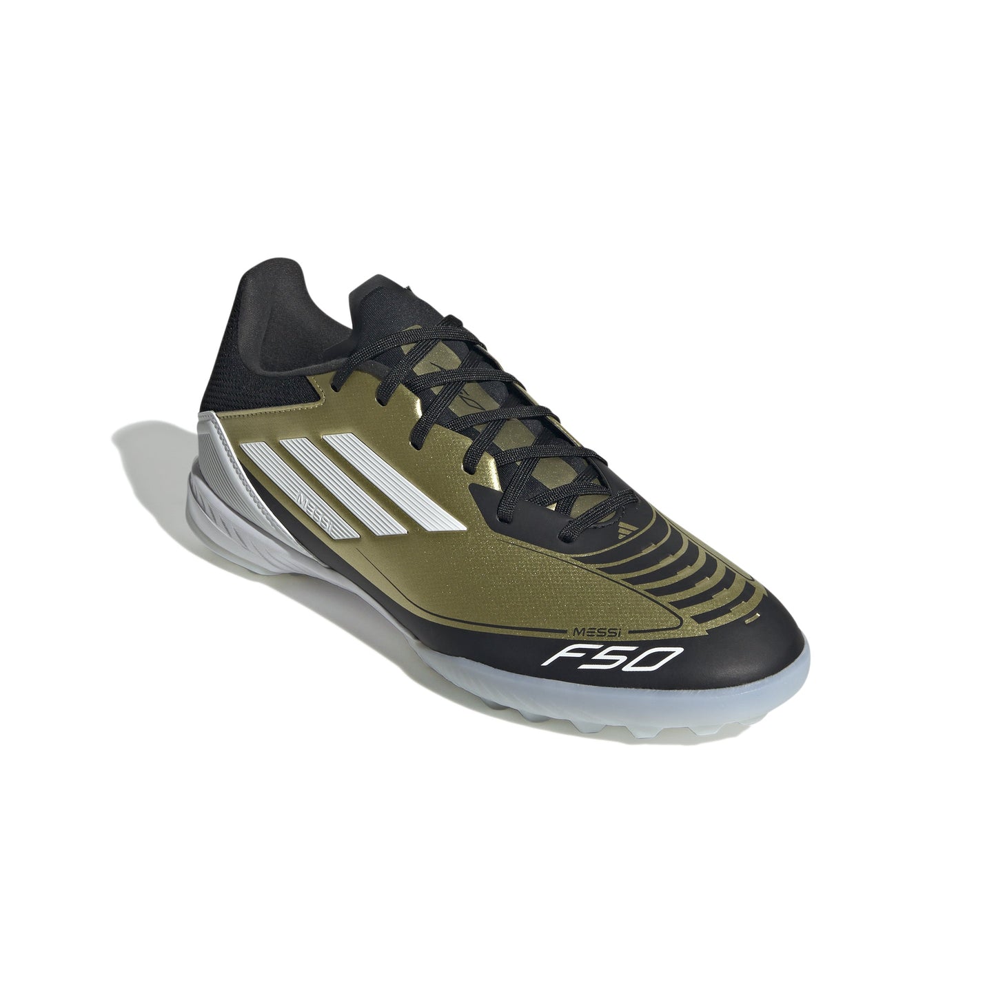 adidas F50 League TF Messi-Gold Metallic / Cloud White / Core Black