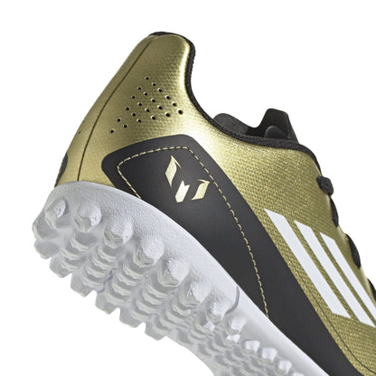 adidas F50 Club TF J Messi- Gold Metallic/Cloud Black/ White