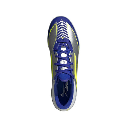 Adidas F50 League Turf Junior Soccer Shoes Messi -SILVMT/SYELLO/LUCBLU