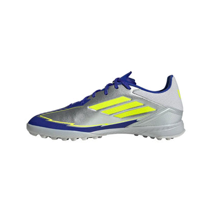 Adidas F50 League Turf Junior Soccer Shoes Messi -SILVMT/SYELLO/LUCBLU