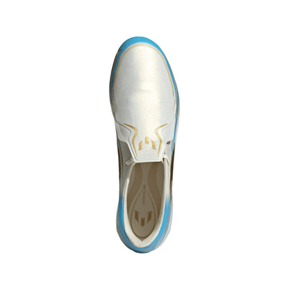 Adidas F50 Elite Messi FG Firm Ground Soccer Cleats - Ivory/Semi Blue Burst/Icey Blue