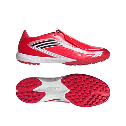 adidas F50 Messi League TF Turf Soccer Shoes - Lucid Red/ Core Black/ Pure Ruby