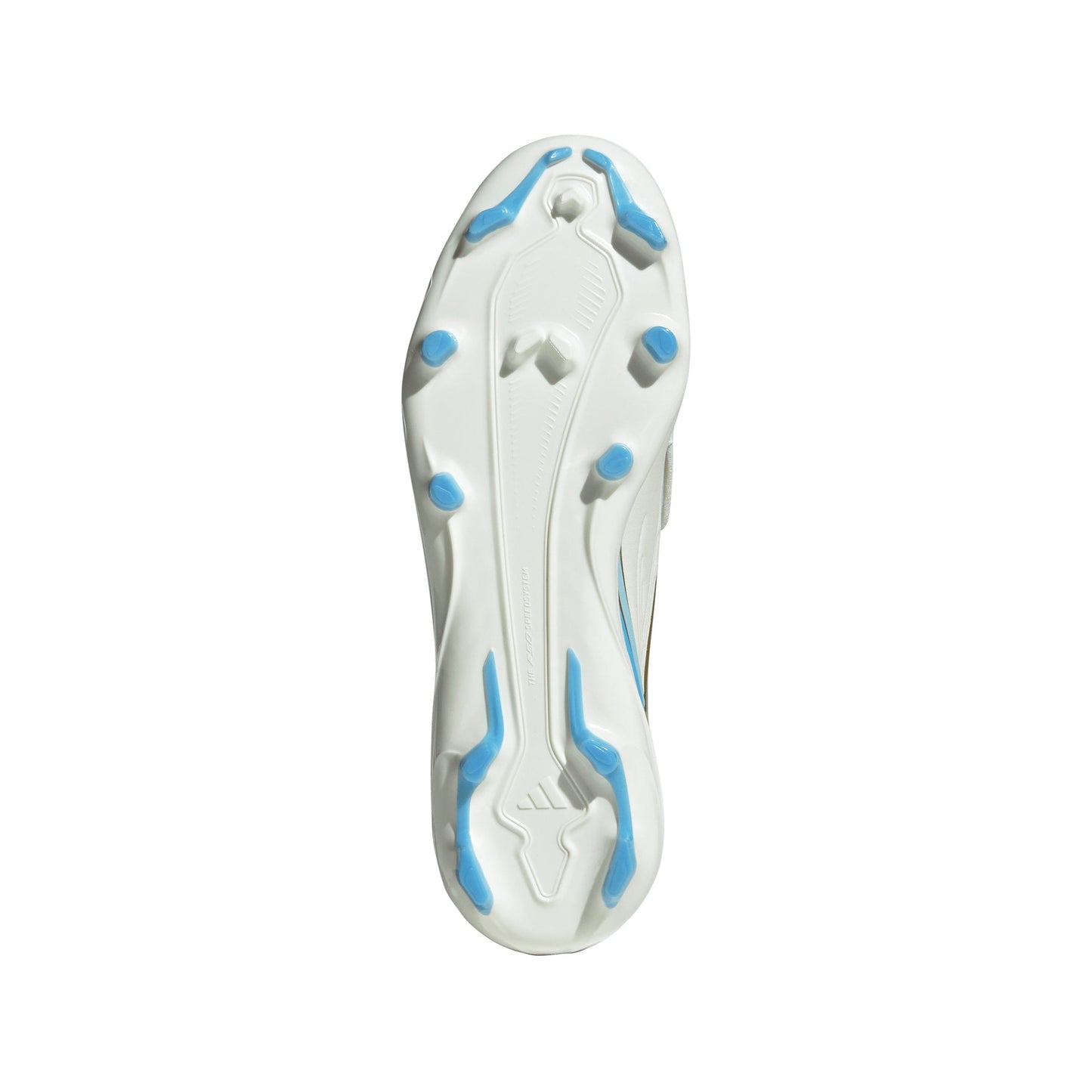 Adidas F50 Messi League Junior FG Firm Ground Soccer Cleats - Ivory/Semi Blue Burst/Icey Blue