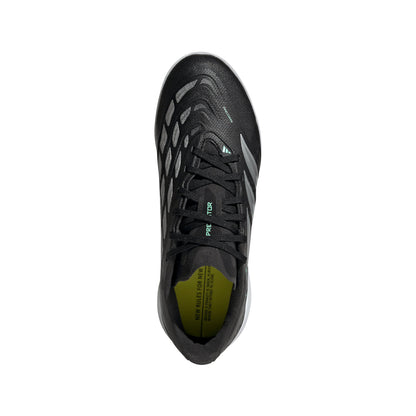 adidas Predator League TF Junior Turf Soccer Cleat - Core Black / Silver Metallic / Pulse Mint