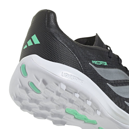 adidas Predator League TF Junior Turf Soccer Cleat - Core Black / Silver Metallic / Pulse Mint