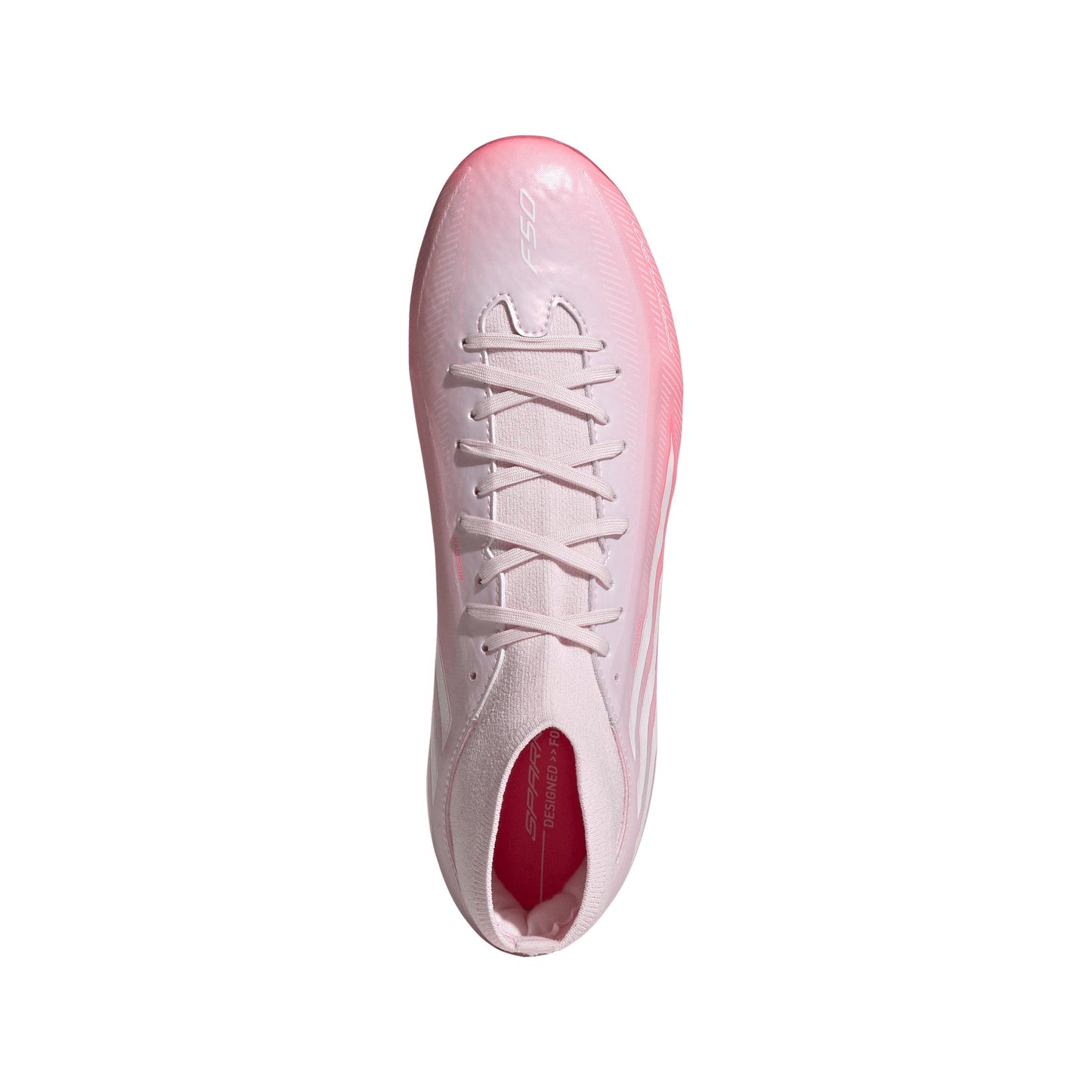adidas Women’s F50 Sparkfusion League Mid FG Firm Ground/Artificial Grass - Solar Turbo / Cloud White / Distilled Pink