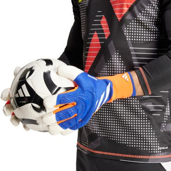 Adidas Predator GL Pro Hybrid Goalkeeper Gloves- Lucid Blue/Solar Red/White