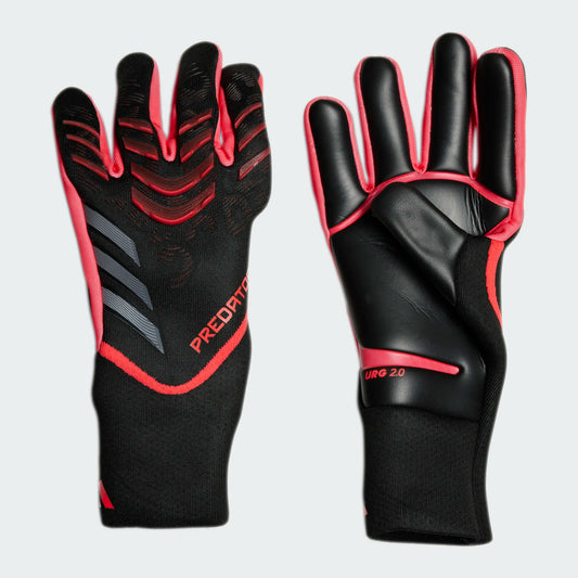 Adidas Predator GL Pro Goalkeeper Gloves- Black/ Black/Red