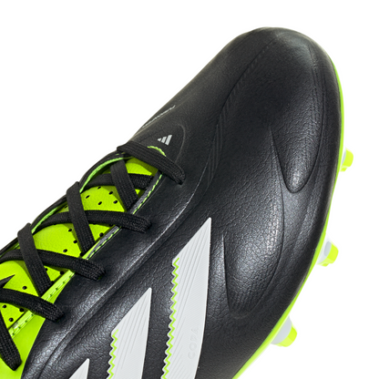adidas Copa Pure 3 League FG Firm Ground Soccer Cleat - Core Black /Cloud White /Lucid Lemon