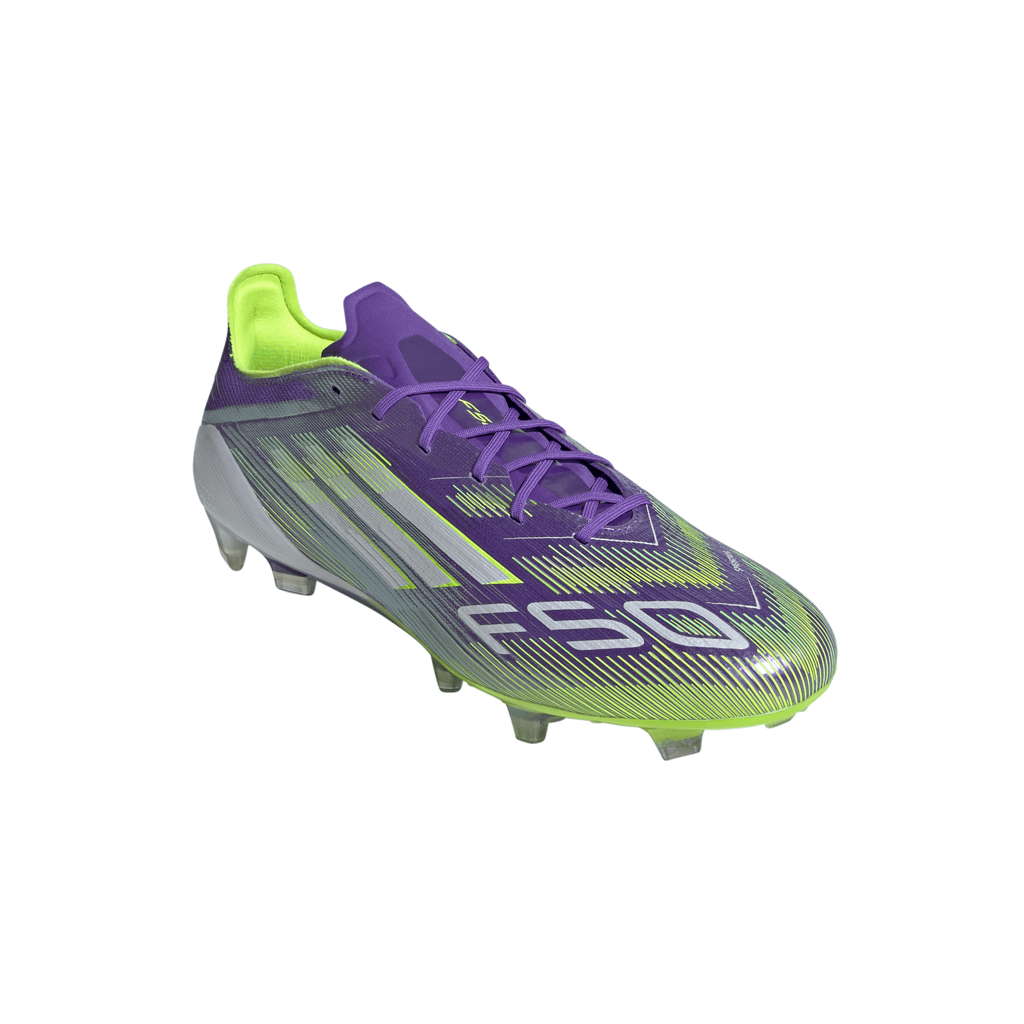 adidas F50 Elite FG Firm Ground Soccer Cleats- Purple Rush / Cloud White / Lucid Lemon