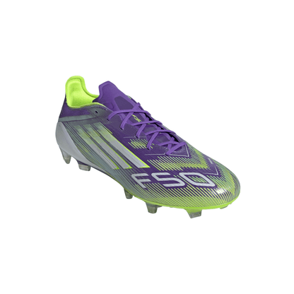 adidas F50 Elite FG Firm Ground Soccer Cleats- Purple Rush / Cloud White / Lucid Lemon