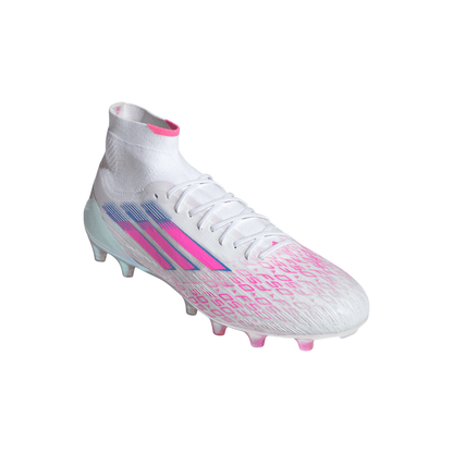 adidas Women’s F50 Sparkfusion Elite Mid FG Firm Ground/Artificial Grass - Cloud White / Lucid Pink / Cloud White
