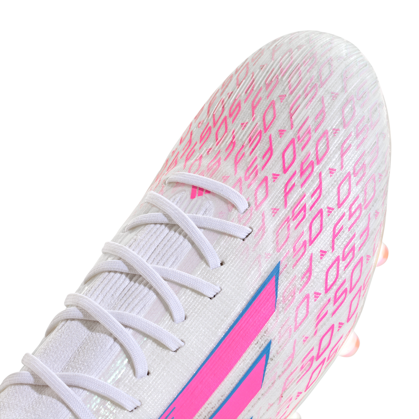 adidas Women’s F50 Sparkfusion Elite Mid FG Firm Ground/Artificial Grass - Cloud White / Lucid Pink / Cloud White