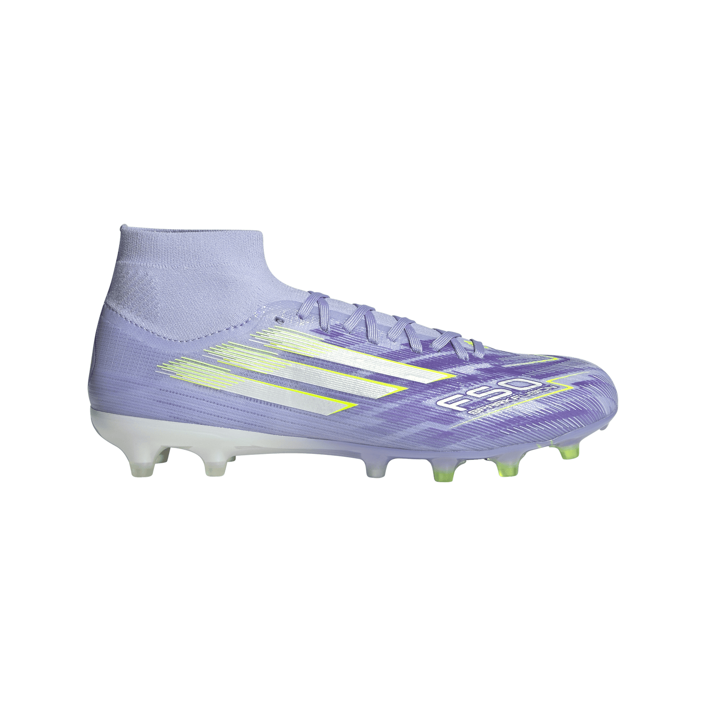 adidas F50 Sparkfusion Pro FG Women’s Firm Ground Soccer Cleat -Violet Tone / Lucid Lemon / Purple Rush