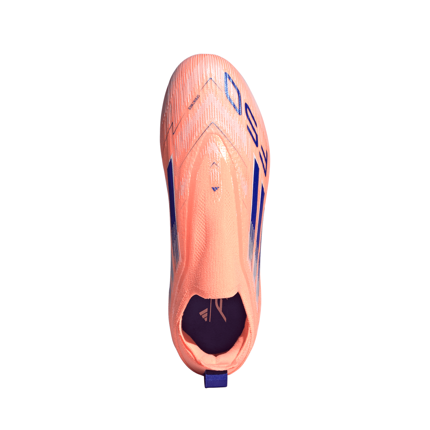 adidas F50 Elite Laceless Junior FG Firm Ground Soccer Cleats- Beam Orange / Lucid Blue / Cloud White