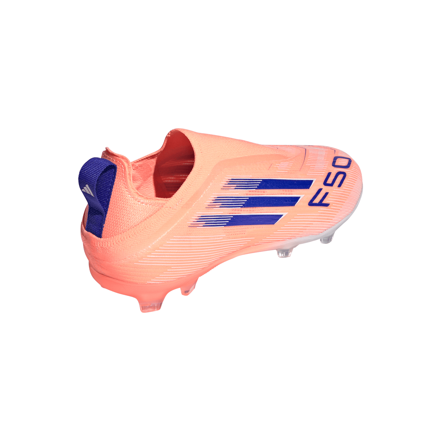 adidas F50 Elite Laceless Junior FG Firm Ground Soccer Cleats- Beam Orange / Lucid Blue / Cloud White