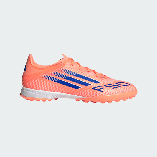 adidas F50 League TF Turf Shoes - Beam Orange / Lucid Blue/ Ftwr White