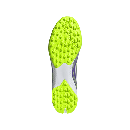 adidas F50 League TF Turf Soccer Cleats - Purple Rush / Cloud White / Lucid Lemon