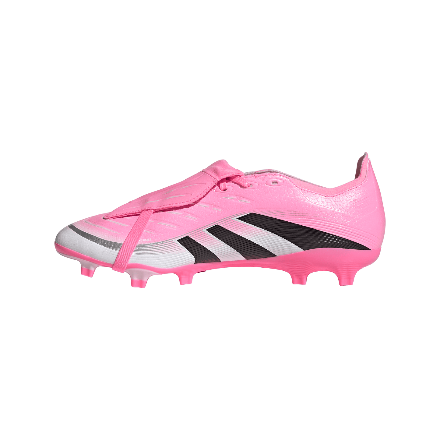 adidas Predator Beckham League FoldTongue FG Firm Ground Soccer Cleat -Beam Pink/Core Black/ White