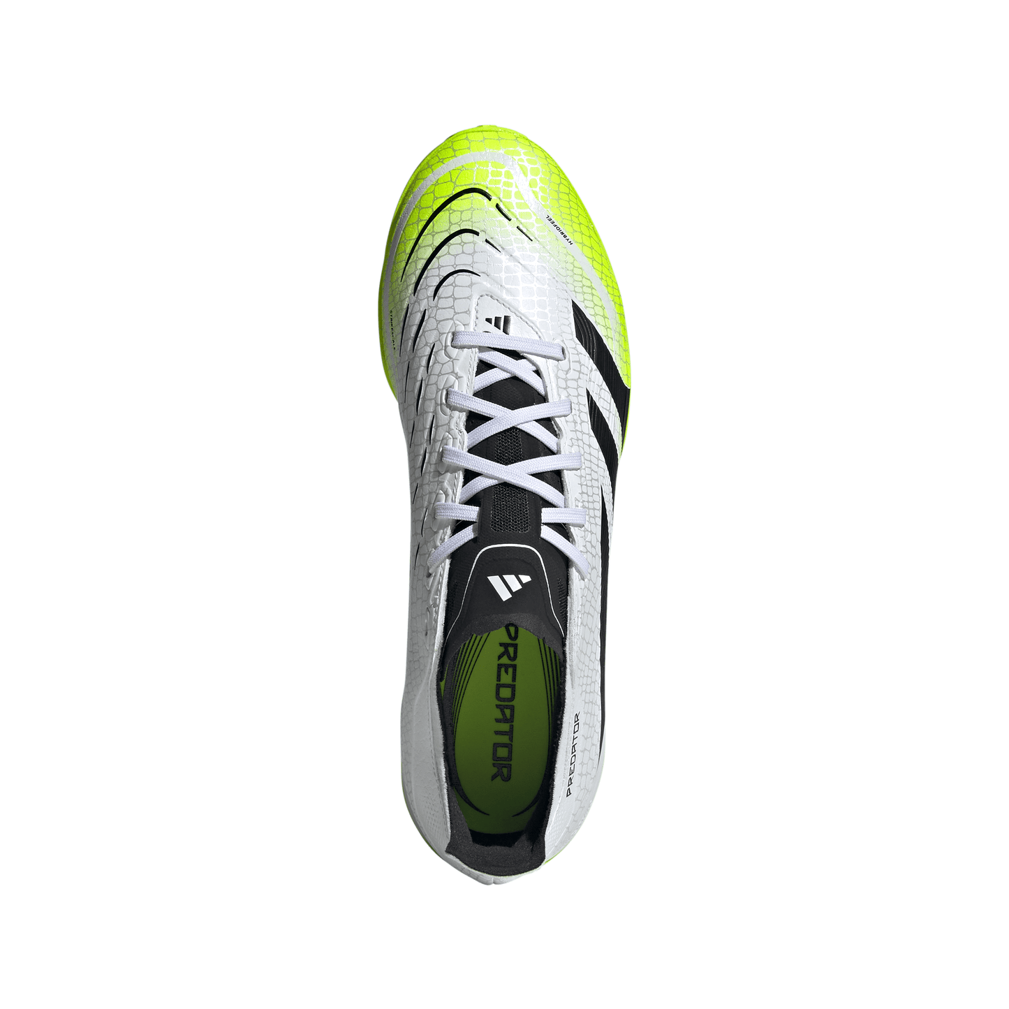 adidas Predator League Low TF Turf Soccer Cleat -  Cloud White / Core Black / Lucid Lemon