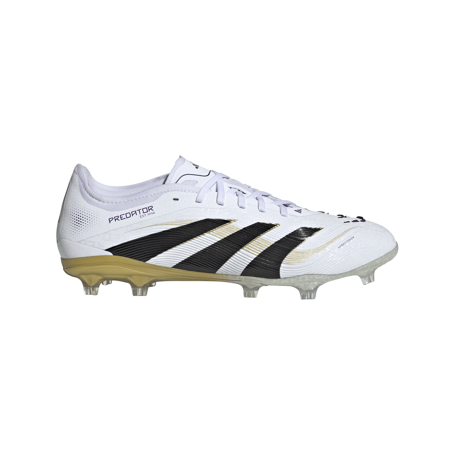 adidas Predator Pro FT FG Firm Ground Soccer Cleat - Cloud White / Core Black / Gold Metallic