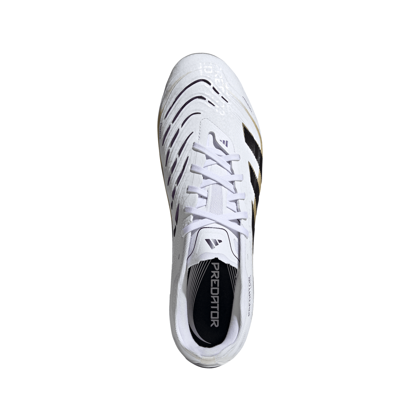 adidas Predator Pro FT FG Firm Ground Soccer Cleat - Cloud White / Core Black / Gold Metallic