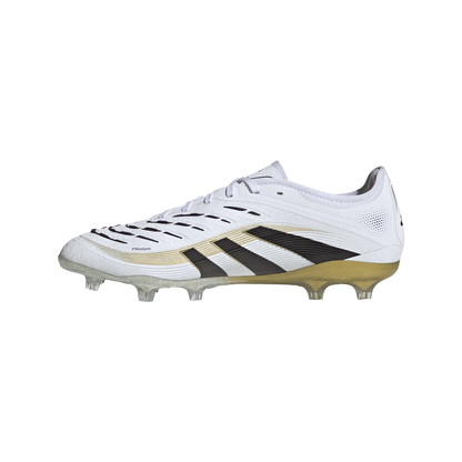 adidas Predator Pro FT FG Firm Ground Soccer Cleat - Cloud White / Core Black / Gold Metallic
