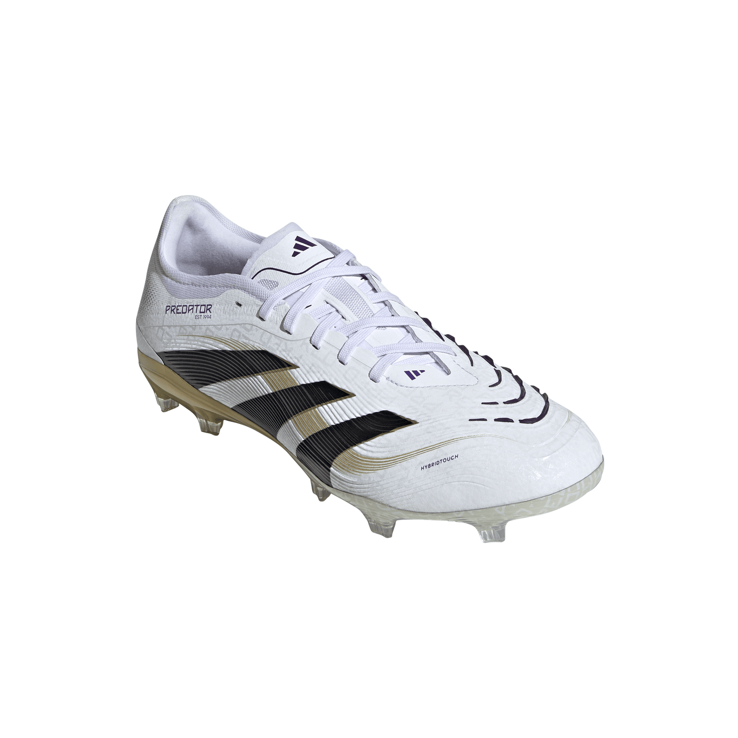 adidas Predator Pro FT FG Firm Ground Soccer Cleat - Cloud White / Core Black / Gold Metallic