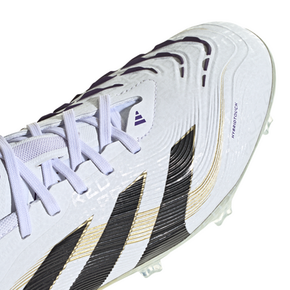 adidas Predator Pro FT FG Firm Ground Soccer Cleat - Cloud White / Core Black / Gold Metallic