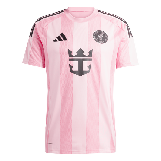 Men's Replica adidas Inter Miami Home Jersey with Messi 2025-2026