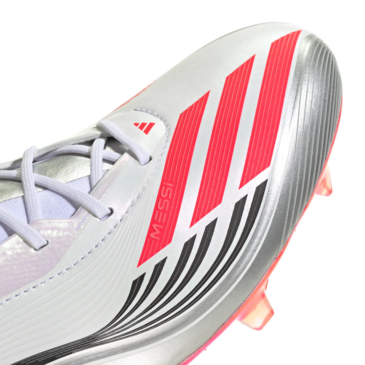 adidas F50 Elite Messi FG Firm Ground Soccer Cleats- Ftwwht/Lucred/Silvmt