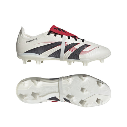 adidas Predator League Fold Tounge FG Firm Ground Soccer Cleat - OWhite/ Black/ Purub