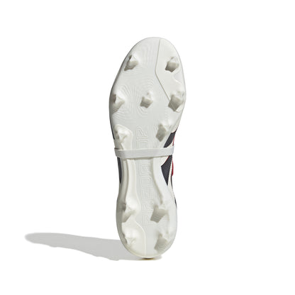 adidas Predator League Fold Tounge FG Firm Ground Soccer Cleat - OWhite/ Black/ Purub