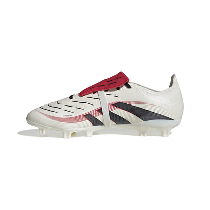 adidas Predator League Fold Tounge FG Firm Ground Soccer Cleat - OWhite/ Black/ Purub