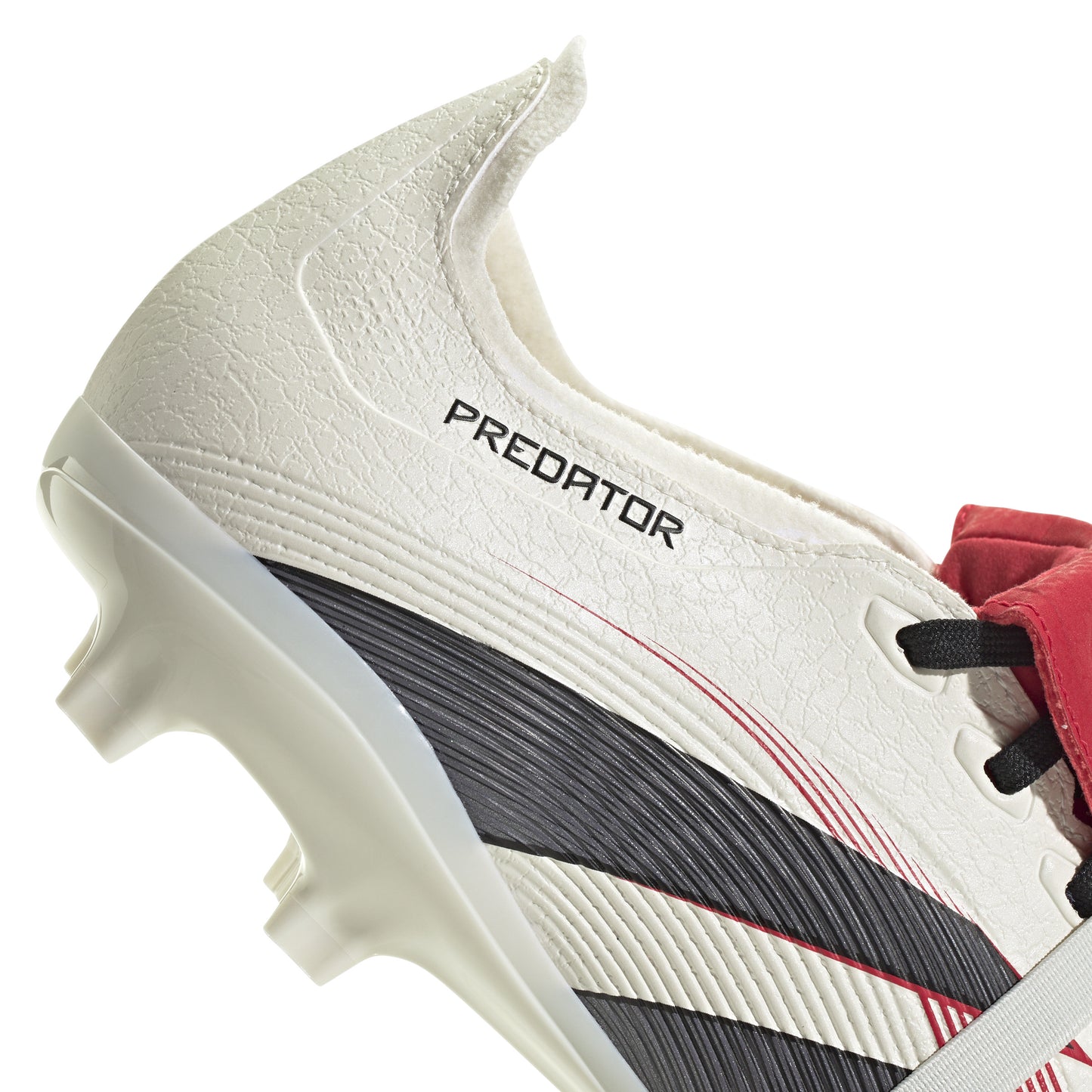 adidas Predator League Fold Tounge FG Firm Ground Soccer Cleat - OWhite/ Black/ Purub